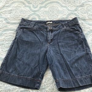 Lee brand Bermuda style denim shorts